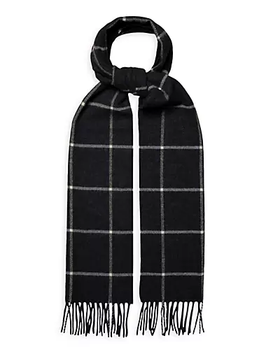 Длинный шарф Eton Check Wool Scarf Eton