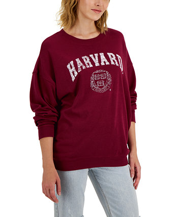 Juniors' Harvard Graphic Pullover Grayson Threads Black