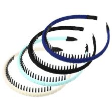 4pcs Women Teeth Comb Headbands Non-slip Hair Hoop Beige Black Green Blue Unique Bargains