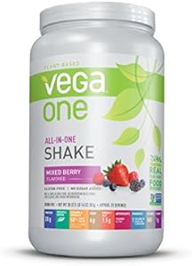 Vega One All-In-One Nutritional Shake Berry (20 Servings (Порции)) - Plant Based Vegan Protein Powder (Порошок), Non Dairy, Gluten Free, Non GMO, 30 Ounce (Pack of 1) Vega