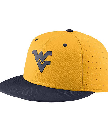 Золотая мужская приталенная кепка West Virginia Mountaineers Aero True Baseball Performance Nike