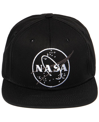 Мужская регулируемая бейсбольная кепка с круглым логотипом Flat Bill NASA