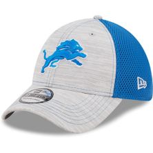 Мужская кепка New Era Grey/Blue Detroit Lions Prime 39THIRTY Flex Hat New Era