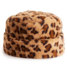 Женская шапка Nine West с леопардовым принтом из искусственного меха с манжетами Nine West