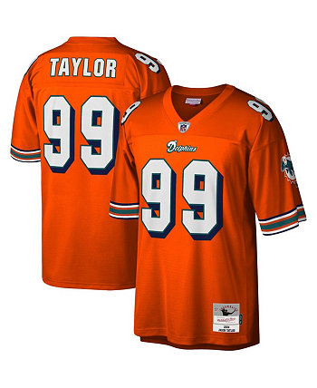 Men's Jason Taylor Orange Miami Dolphins Big and Tall 2004 Retired Player Replica Jersey Mitchell & Ness