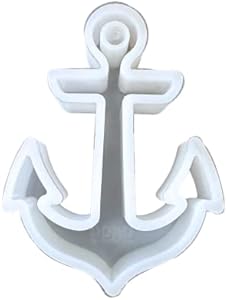 Anchor Beach Summer Freshie Silicone Mold Sorority for Scented Aroma Beads Car Candle, Soap Oven Safe to Bake Heat Resistant to 400 F 3.5 x 2.5 x 1” inch DG Delta Lashicorn