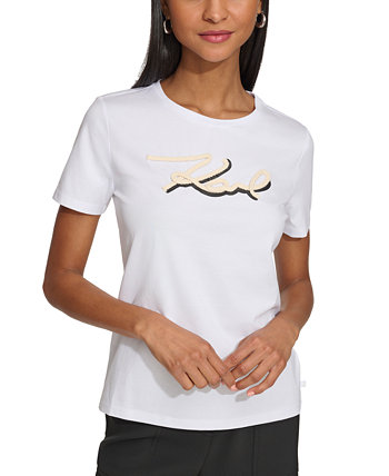 Women's Rope Logo T-Shirt Karl Lagerfeld Paris