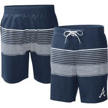 Мужские шорты для плавания G-III Sports by Carl Banks Navy Atlanta Braves Coastline Volley Swim Shorts In The Style