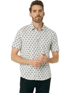 Мужская Повседневная Рубашка Vince Geo Floral Printed Short Sleeve Button-Down Vince