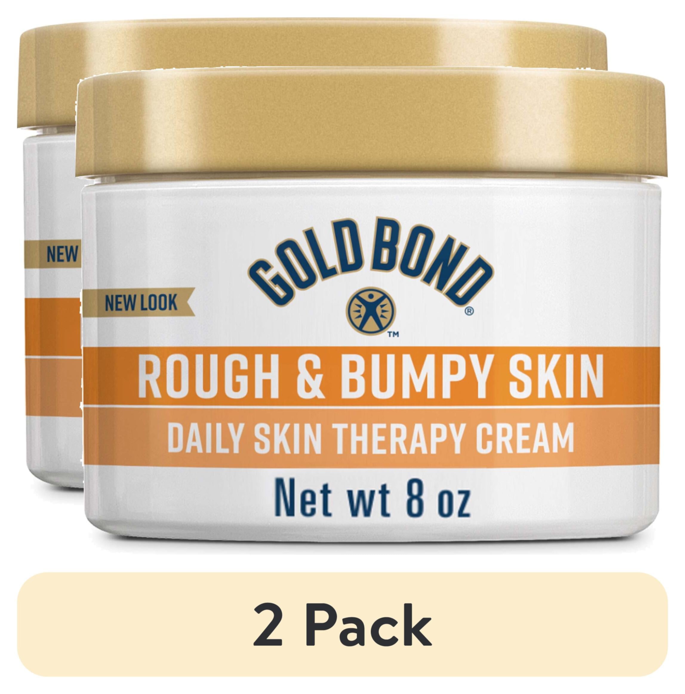 (2 pack) Gold Bond Rough & Bumpy Hand, Face, and Body Lotion Cream for Exfoliating and Smoothing Extra Dry Skin, 8 oz Gold Bond