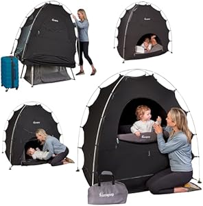 Hiccapop Blackout Tent for Pack and Play, Baby Sleep Pod, Baby Crib Tent, Blackout Canopy Crib Cover, Sleep Pod for Kids with Monitor, Pack and Play Blackout Cover, Pack and Play Tent Hiccapop