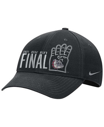 Мужские черные бульдоги Gonzaga 2021 NCAA, мужские баскетбольные турниры, мартовское безумие, финал, четыре, привязанные, регулируемая шляпа L91 Nike