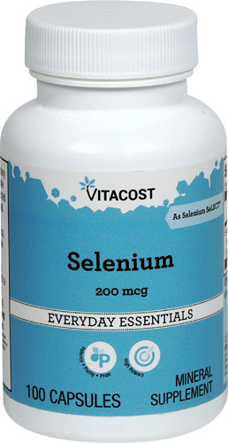 Селен SeLECT® - 200 мкг - 100 капсул - Vitacost Vitacost