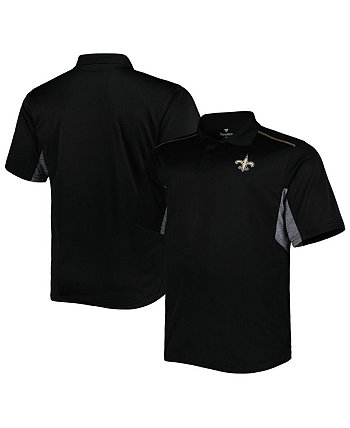 Мужская черная рубашка-поло New Orleans Saints Big and Tall Team Profile
