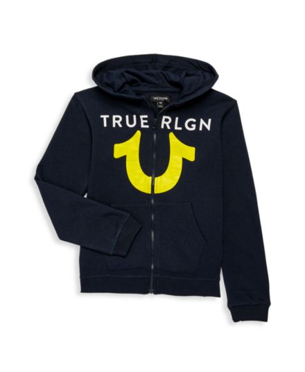Худи на молнии с логотипом для мальчиков True Religion
