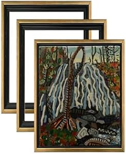 Jerry's 3/4 Core Floater 3 Pack Frames for Canvas Artwork Display [4x4 - Antique Silver] - Perfect for Home Wall Decor, Bedroom Wall Art, Living Room Decor - Wall Art Frame with Floating Effect Jerry's Artarama