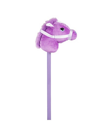 Giddy-Up 28 "Stick Horse Plush, Фиолетовый пони со звуком First & Main