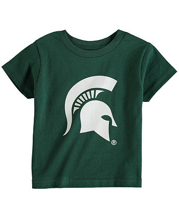 Toddler Unisex Green Michigan State Spartans Big Logo T-shirt Two Feet Ahead