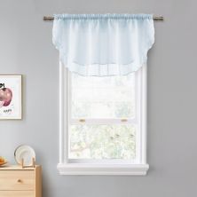 VCNY Home Infinity Solid Tiered Valance Curtain VCNY HOME