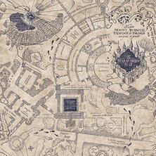 Обои RoomMates «Карта мародера из Гарри Поттера, очисти и наклей» RoomMates