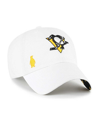 Женская белая регулируемая шапка Pittsburgh Penguins Confetti Clean Up '47 Brand