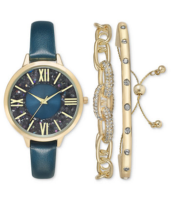 Подарочный набор женских часов с синим ремешком, 36 мм, созданный для Macy's I.N.C. International Concepts