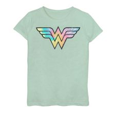 Футболка с графическим принтом и логотипом Tie Dye DC Comics Wonder Woman для девочек 7-16 лет DC Comics