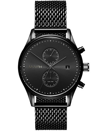 Мужские часы Voyager с сеткой из нержавеющей стали, черные, 42 мм MVMT