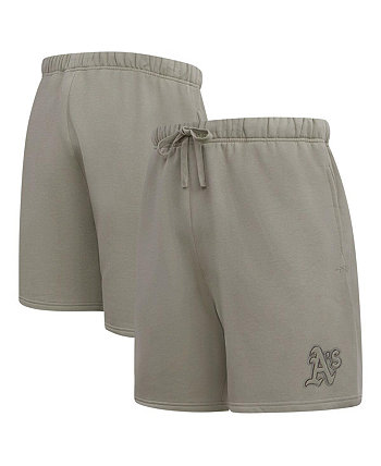 Men's Pewter Oakland Athletics Neutral Fleece Shorts Pro Standard