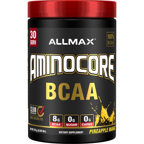 ALLMAX Nutrition Aminocore™ BCAA Ананас Манго — 30 порций ALLMAX