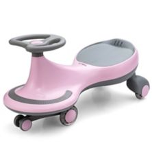 Wiggle Car Ride-on Toy with Flashing Wheels Slickblue