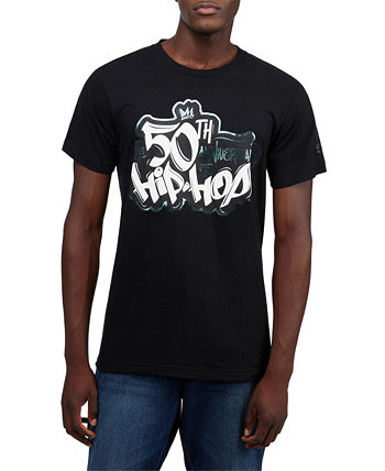 Мужская футболка с рисунком Droping Gems, посвящённая 50-летию хип-хопа Thread Collective