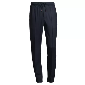 Wool Drawstring Trousers ISAIA