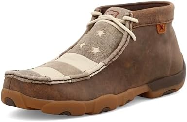 Twisted X Men's Work Chukka Driving Moc, Moc Toe Steel Toe Twisted X