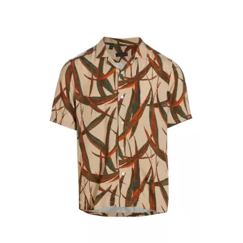 КОЛЛЕКЦИЯ Рубашка с принтом листьев алоэ Saks Fifth Avenue