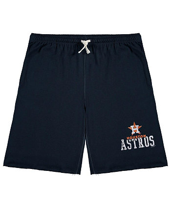 Мужские темно-синие шорты Houston Astros Big and Tall French Terry Shorts Profile