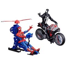 Набор из 2 фигурок героев и транспортных средств Marvel Spider-Man от Hasbro HASBRO