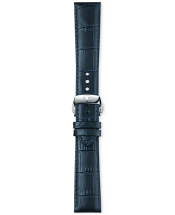 Official Interchangeable Blue Leather Watch Strap Tissot