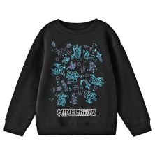 Boys 8-20 Minecraft Game Doodles Long Sleeve Graphic Pullover Minecraft