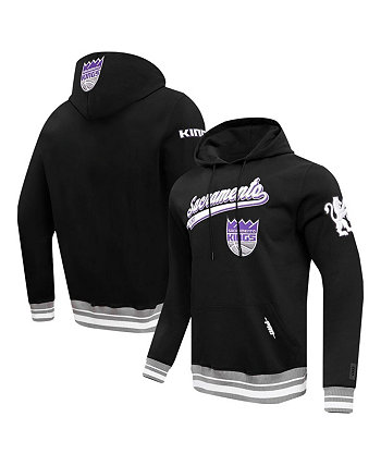 Мужской черный пуловер с капюшоном Sacramento Kings Script Tail Pro Standard