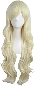 MapofBeauty 28 Inch/70 cm Charming Women's Long Curly Full Hair Wig (Black) MapofBeauty