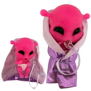 The Ashton-Drake Galleries Out-of-This-World Alien Baby Doll Collection Issue #9: Zoe Solara Silicone Miniature Baby Doll with Removable Pacifier & Cosmic Swaddling Blanket 4-Inches The Ashton-Drake Galleries