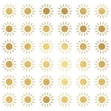 Наклейки для стен RoomMates Gold Finish Sun, набор из 36 предметов RoomMates