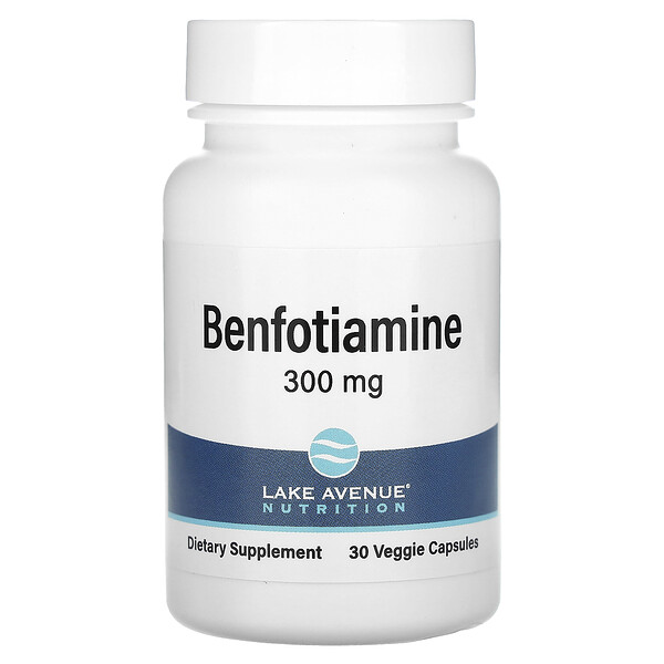 Benfotiamine, 300 мг, 30 растительных капсул - Lake Avenue Nutrition Lake Avenue Nutrition
