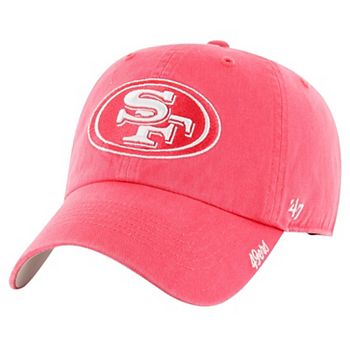 Women's '47 Scarlet San Francisco 49ers Luminance Cheer Clean Up Adjustable Hat 47 Brand