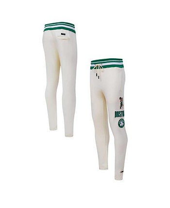 Мужские кремовые флисовые спортивные штаны в стиле ретро Boston Celtics Pro Standard