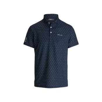Logo-Print Short-Sleeve Polo Shirt RLX Ralph Lauren