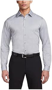 Van Heusen Men's Dress Shirt Slim Fit Flex Collar Stretch Solid Van Heusen