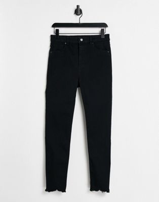 Черные джинсы скинни с завышенной талией Pull&Bear Pull&Bear