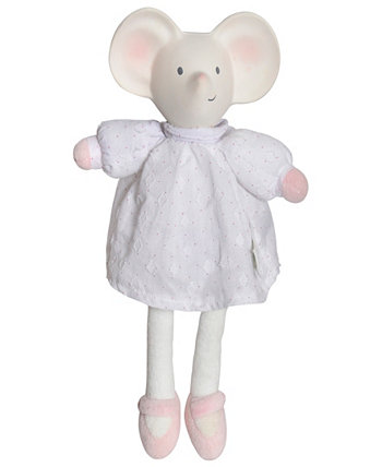 Tikiri Toys Meiya the Mouse Кукла из мягкой ткани с резиновой головой, отлично подходит для прорезывания зубов Meiya Alvin